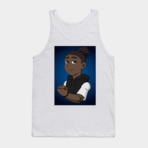 Zeke Bust Tank Top by Firestorm Fox